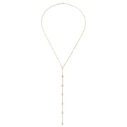 11 STONE PEAR DIAMOND LARIAT