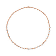 BAMBOO CHOKER WITH ROUND DIAMONDS