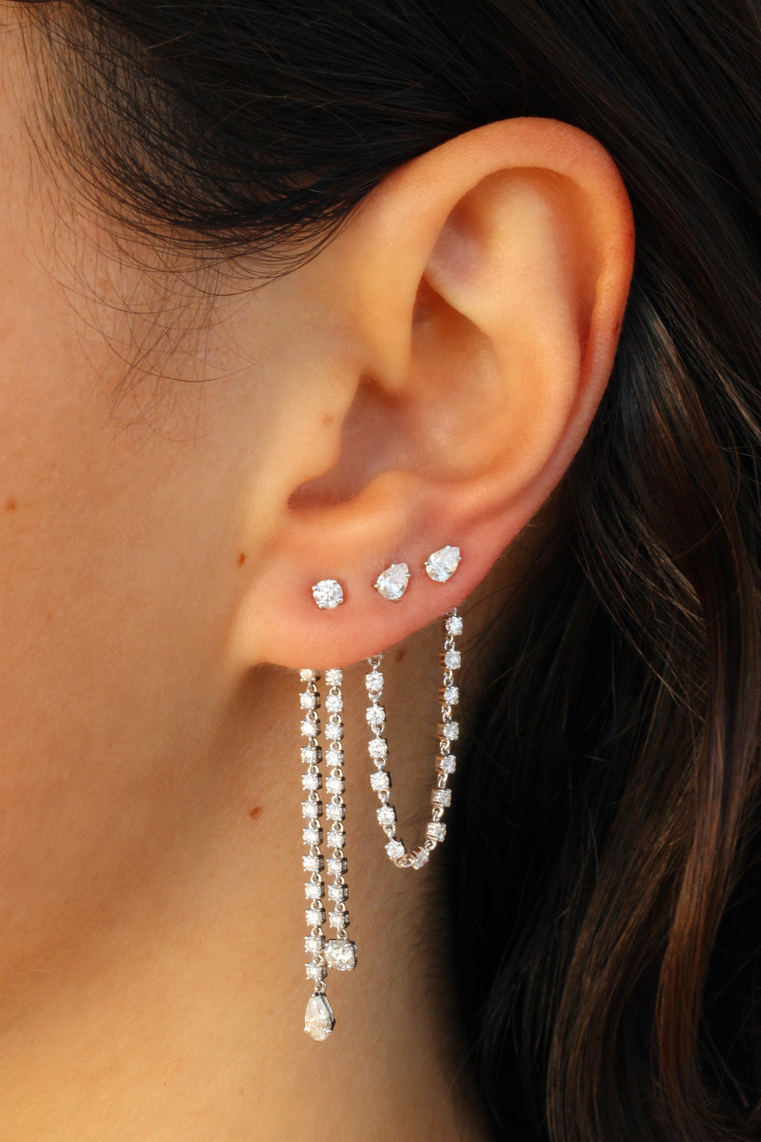 Anita Ko 18Kホワイトゴールド＆ダイヤモンドスタッドイヤリング DIAMOND SPIKE STUD EARRINGS – Anita Ko