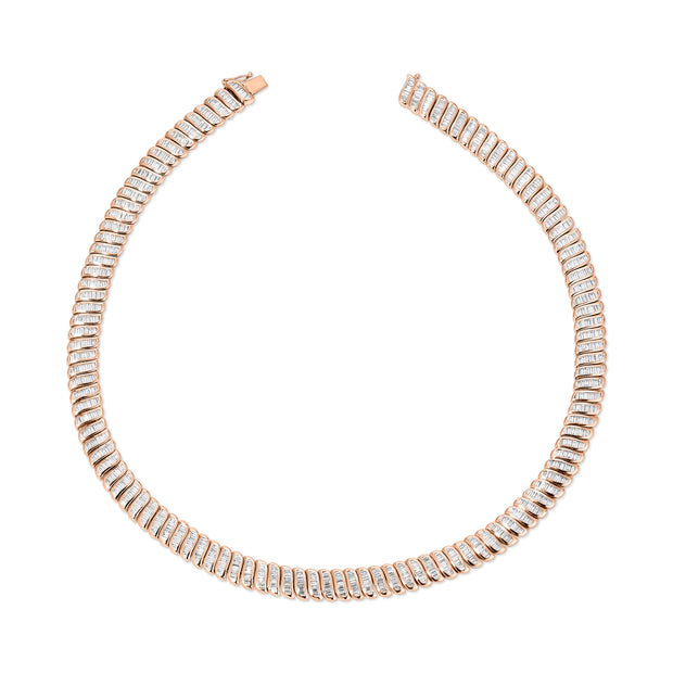 LARGE BAGUETTE DIAMOND ZOE CHOKER
