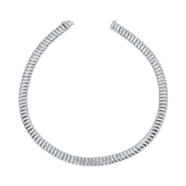 LARGE BAGUETTE DIAMOND ZOE CHOKER
