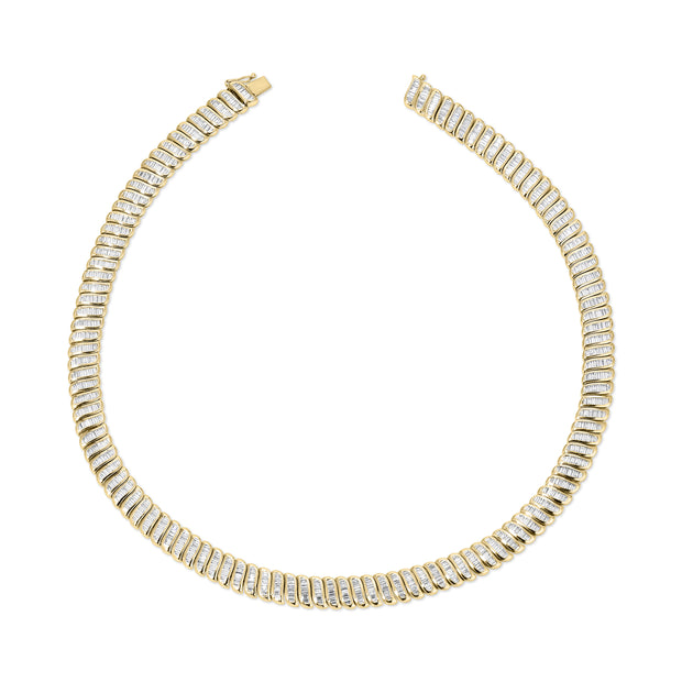 LARGE BAGUETTE DIAMOND ZOE CHOKER