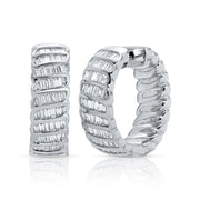 BAGUETTE DIAMOND ZOE HOOPS