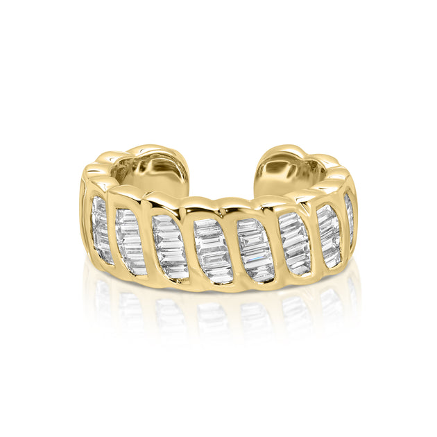 anita ko BAGUETTE DIAMOND ZOE EAR CUFF