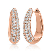 DIAMOND OVAL HOOPS