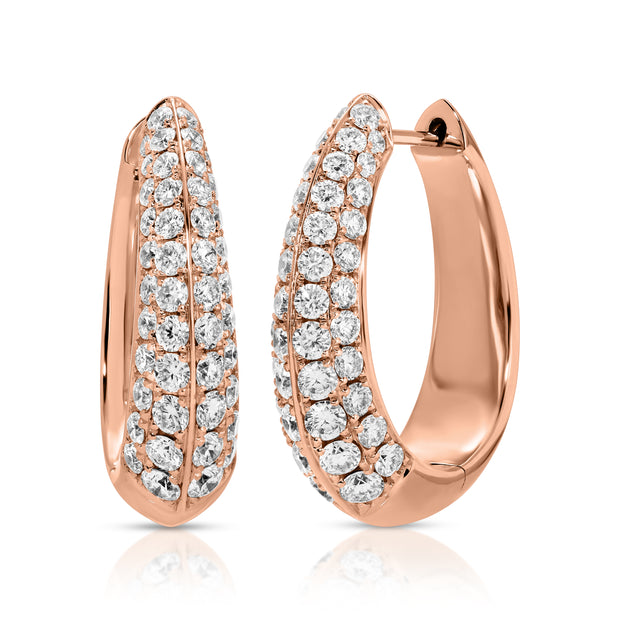 DIAMOND OVAL HOOPS