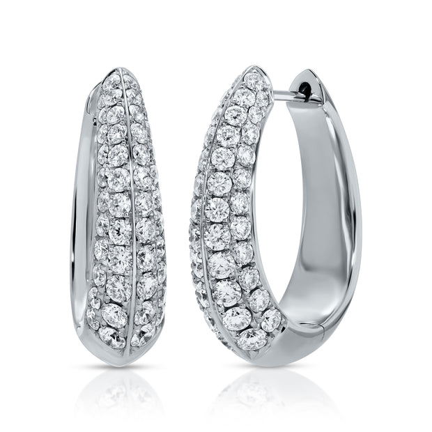 DIAMOND OVAL HOOPS
