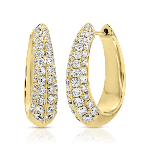 DIAMOND OVAL HOOPS