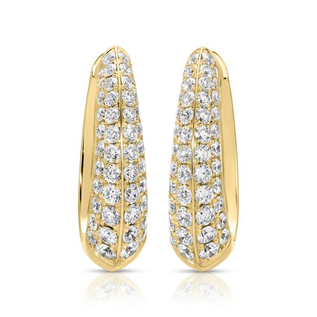 DIAMOND OVAL HOOPS