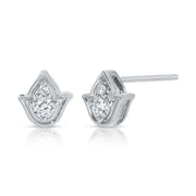 SMALL DIAMOND TULIP STUDS