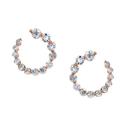 SMALL DIAMOND GARLAND EARRINGS