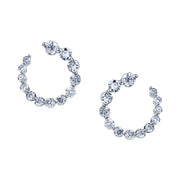 SMALL DIAMOND GARLAND EARRINGS