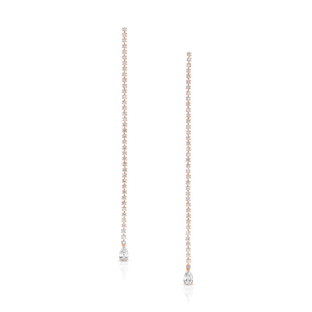 HEPBURN PEAR DIAMOND DROP EARRINGS