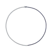 DIAMOND AND BLUE SAPPHIRE HEPBURN CHOKER 16"