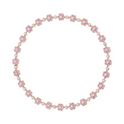 PINK SAPPHIRE AND DIAMOND FLORA CHOKER