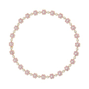 PINK SAPPHIRE AND DIAMOND FLORA CHOKER
