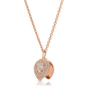 PEAR SHAPED DIAMOND PAVE LOULOU LOCKET
