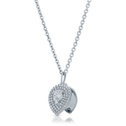 PEAR SHAPED DIAMOND PAVE LOULOU LOCKET