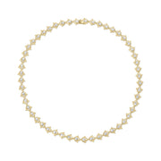 LARGE TULIP DIAMOND CHOKER