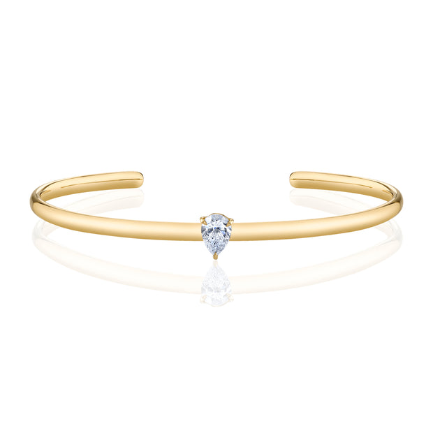 PEAR SHAPED DIAMOND CUFF