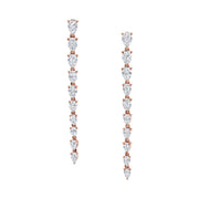 SMALL PEAR DIAMOND DROP EARRINGS