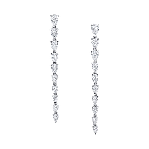 anita ko SMALL PEAR DIAMOND DROP EARRINGS