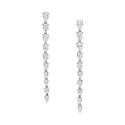 SMALL PEAR DIAMOND DROP EARRINGS