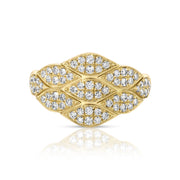 TALITHA GRADUATED PAVE DIAMOND RING