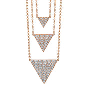 LARGE DIAMOND TRIANGLE NECKLACE