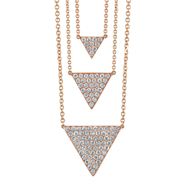 LARGE DIAMOND TRIANGLE NECKLACE