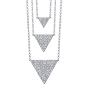 LARGE DIAMOND TRIANGLE NECKLACE