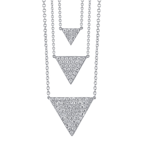 LARGE DIAMOND TRIANGLE NECKLACE