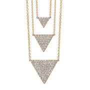 LARGE DIAMOND TRIANGLE NECKLACE