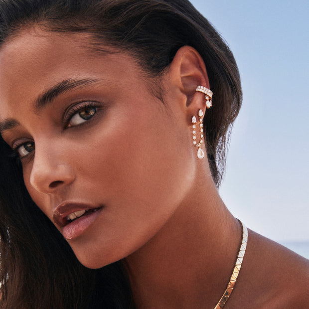 DELILAH EAR CUFF WITH MARQUISE DIAMOND DROP