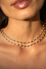 BAMBOO CHOKER WITH ROUND DIAMONDS