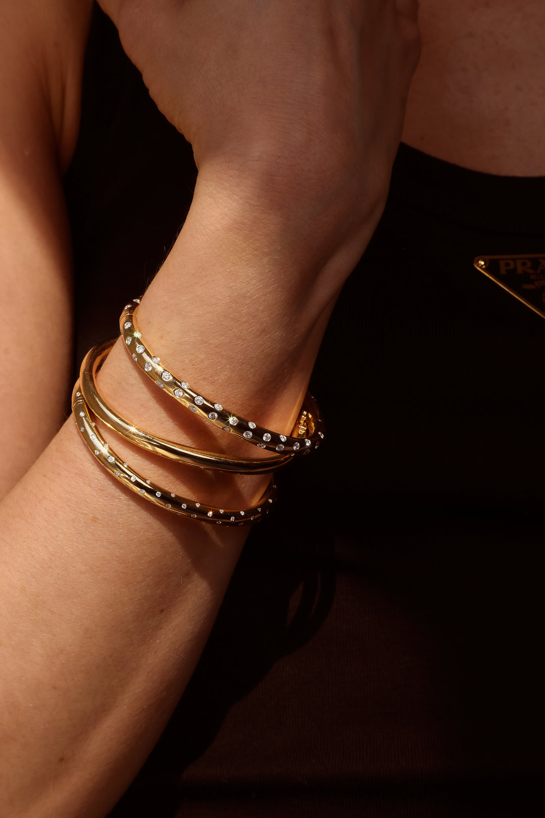 DIAMOND COSMO ORION OVAL BANGLE – Anita Ko