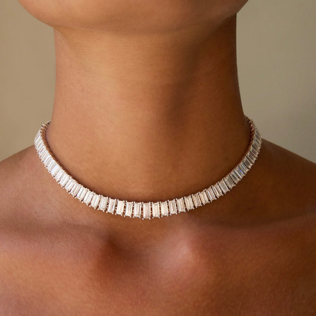 BAGUETTE DIAMOND CHOKER