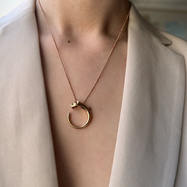 PANTHER CIRCLE NECKLACE