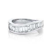 BAGUETTE DIAMOND WAVE RING