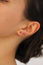 RUBY ORBIT EARRING