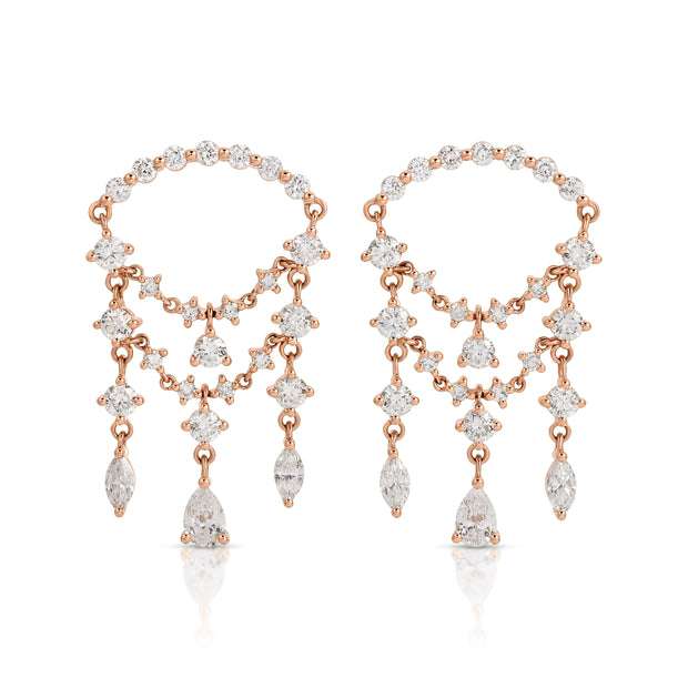 DELILAH DIAMOND DROP EARRINGS