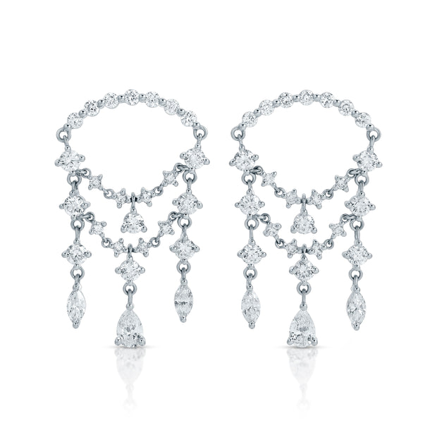 DELILAH DIAMOND DROP EARRINGS