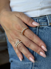 SINGLE ROW DIAMOND GALAXY RING