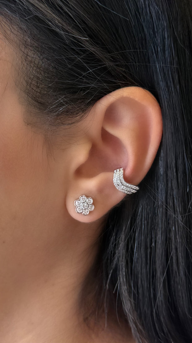 DIAMOND FLORA STUDS