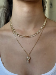 PAVE DIAMOND BABY WHISTLE WITH MARQUIS EMERALD