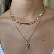 PAVE DIAMOND BABY WHISTLE WITH MARQUIS EMERALD