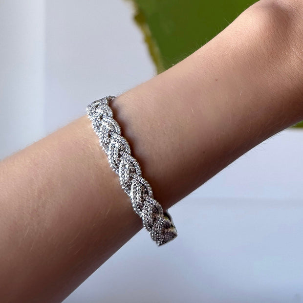 DIAMOND BRAIDED BRACELET