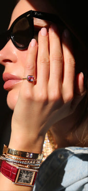 RADIANT PINK SAPPHIRE RING
