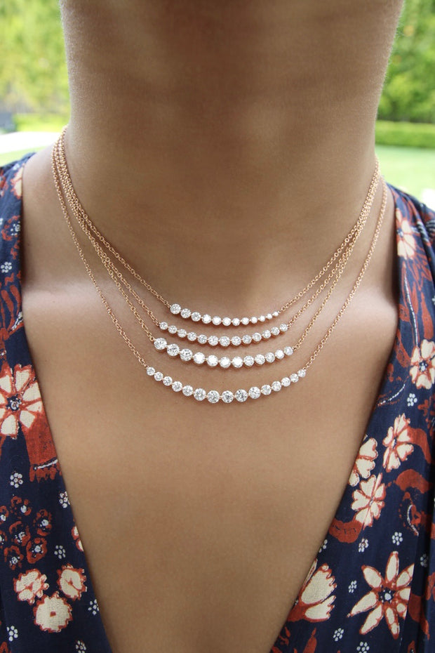 LARGE CRESCENT DIAMOND NECKLACE