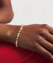 ROUND AND BAGUETTE DIAMOND DAKOTA BRACELET